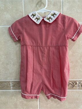 Orient Express Reindeer Gingham Outfit Christmas